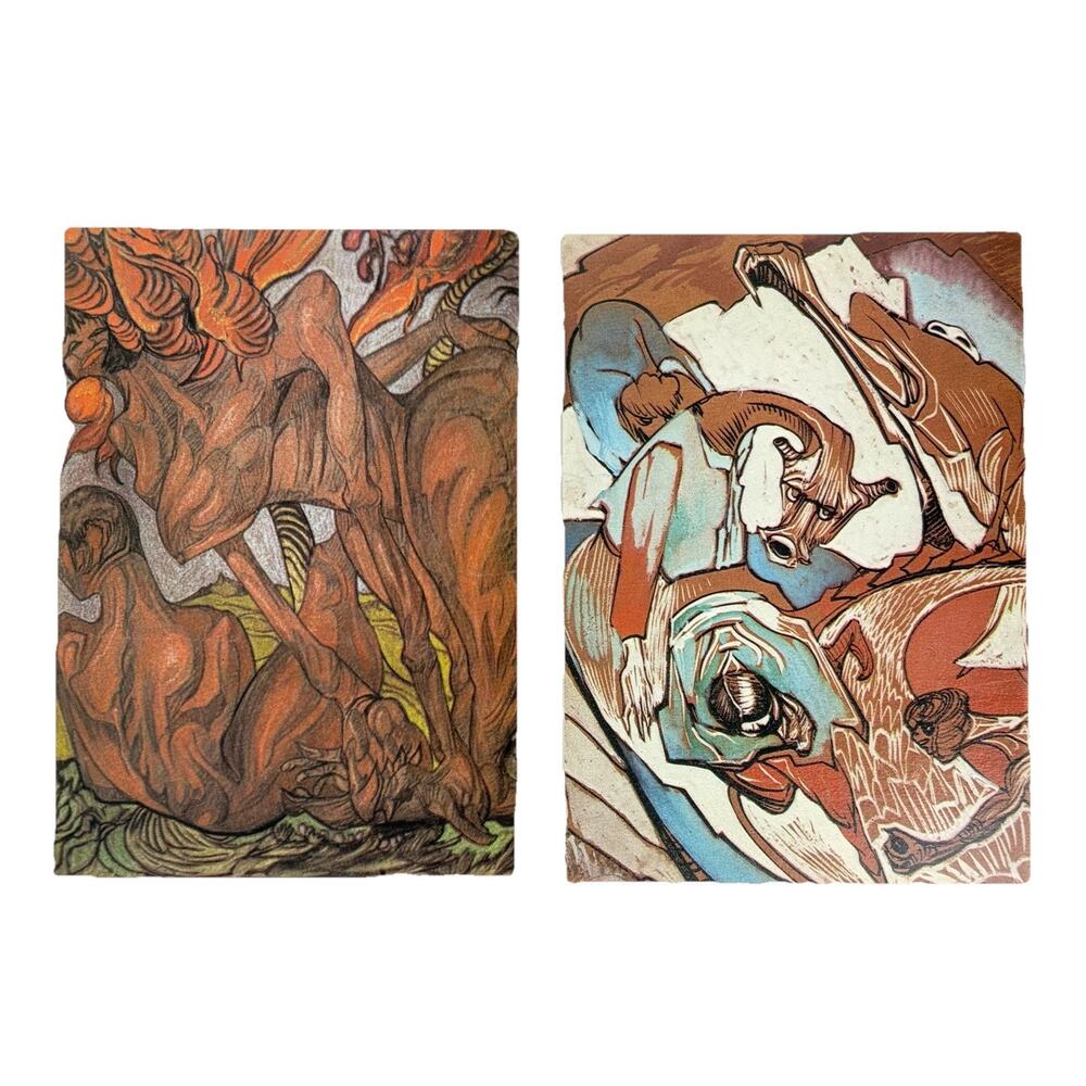 Witkacy Postcard Portfolio Set Of 9 Stanislaw Ignacy Witkiewicz Vintage 1979 - Picture 8 of 9